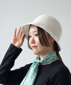 石田製帽 インディゴコットンブレード　バケットハット