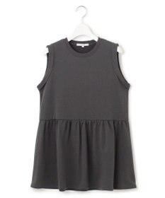 23区 【SLOW/洗える】コンパクトインレー ペプラムヘム カットソー