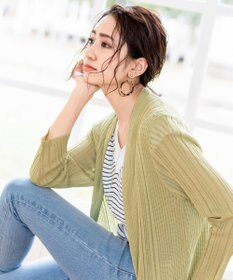 Tiaclasse 【UVケア・接触冷感】さらっと羽織れる膝丈ロングトッパーカーディガン