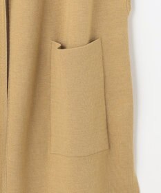 自由区 【洗える】リバーシブルニットジレ