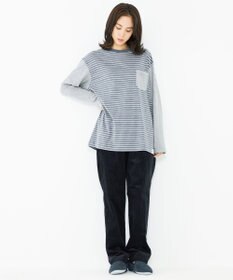 JOSEPH ABBOUD MOUNTAIN 【SPACE／UNISEX】OGコットンボーダークレイジー  カットソー