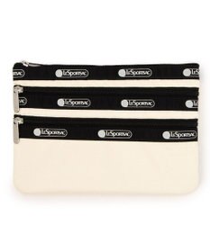 LeSportsac 3ZIP COSMETIC/スペクテイターサンドバー/ブラック