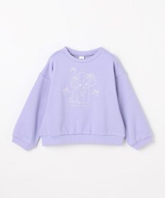 ANY KIDS アニマル刺繍 裏シャギー トレーナー