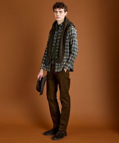 JOSEPH ABBOUD 【柔らかな肌触り/暖かい】 ラフィーコットンフランネルシャツ