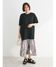 Green Parks ・ＥＬＥＮＣＡＲＥ　ＤＵＥ　メタリック切替ＴＥＥワンピ