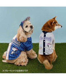 PET PARADISE スヌーピー ベースボール Ｔシャツ 《グレー》 中型犬 大型犬
