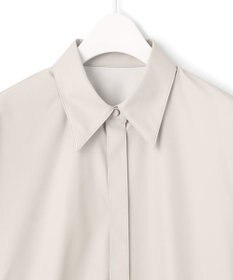 ICB 【洗える】 ライトフェイクレザー シャツ