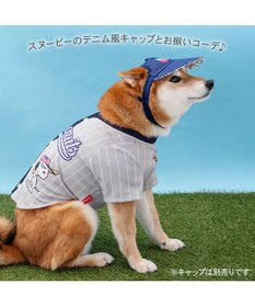 PET PARADISE スヌーピー ベースボール Ｔシャツ 《グレー》 中型犬 大型犬