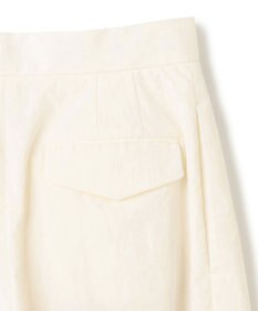 BEIGE， 【洗える】CROCUS / カービーシルエットタックパンツ
