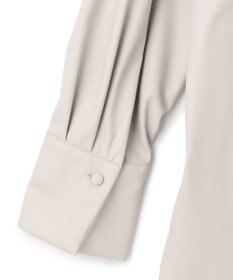 ICB 【洗える】 ライトフェイクレザー シャツ