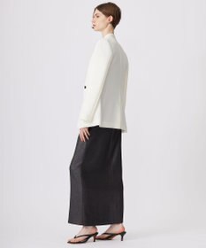 ICB 【洗える】トリプルクロスツイル ノーカラージャケット