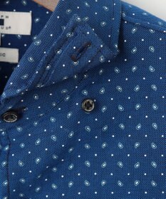 JOSEPH ABBOUD 【オーガニックコットン使用・自然なストレッチ性】JOE COTTON ストレッチオックスペイズリー シャツ