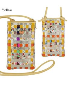 tsumori chisato CARRY エポネコメッシュ スマホポシェット スマホケース 縦型 軽量 ショルダー カード入れ付き