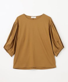 ANY シルケットスムースパフスリーブトップス