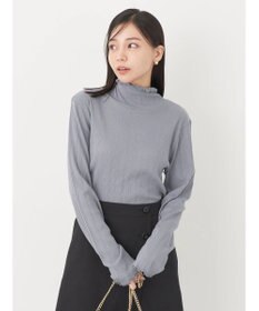 earth music&ecology コットンシアータートルネックプルオーバー