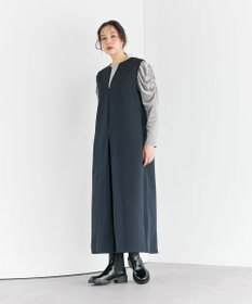 #Newans 【洗濯機可】キーネックジャンパースカート