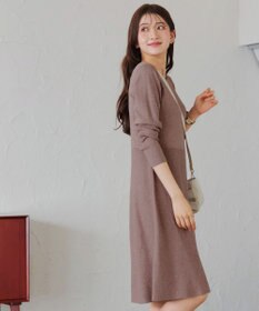 Tiaclasse 【選べる着丈・洗える】 ニットワンピース