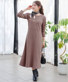 Tiaclasse 【選べる着丈・洗える】 ニットワンピース