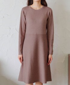 Tiaclasse 【選べる着丈・洗える】 ニットワンピース