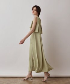 GRACE CONTINENTAL サテンレイヤードワンピース