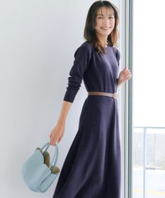 Tiaclasse 【選べる着丈・洗える】 ニットワンピース