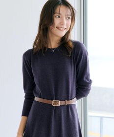 Tiaclasse 【選べる着丈・洗える】 ニットワンピース