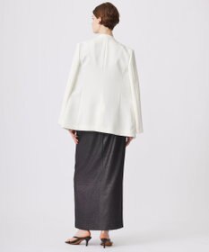 ICB 【洗える】トリプルクロスツイル ノーカラージャケット