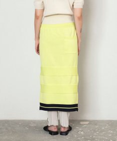 TRICOTE バイカラーニットスカート