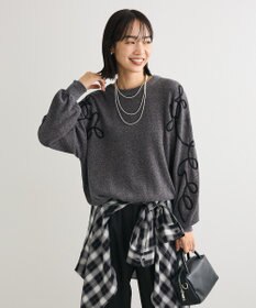 Green Parks 刺繍コードニットプルオーバー