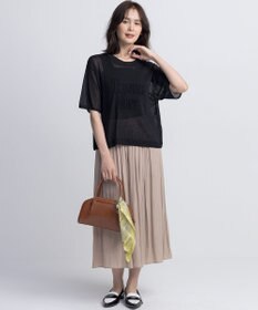 組曲 L 【WEB限定カラーあり】ギャザーライトデシン パンツ