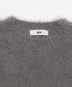 WEGO 【2025秋冬新作/ユニセックス着用ITEM/MLサイズ展開】フェザーニットプルオーバー