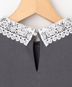 組曲 S 【先行予約・2WAY】レース襟フレンチテリーフレア カットソー