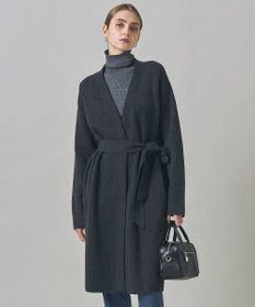 ICB ミルドウール ロングカーディガン チャコール系