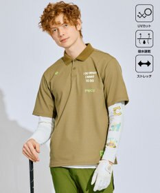 PW CIRCULUS 【UV遮蔽率90% UVカット / 速乾 / ストレッチ】【MEN】NEW ベーシックポロ ゴルフ