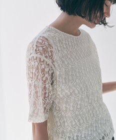 UNFILO シアー エンブロイダリー Tシャツ