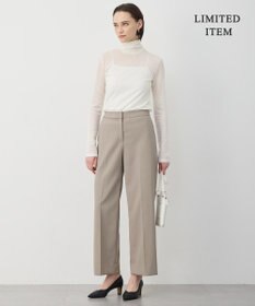 ICB 【WEB限定】 コットンレーシージャガード ハイネックカットソー