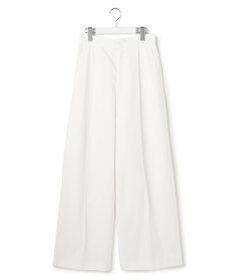 23区 S 【GOLD LABEL】ハイカウントコットンギャバ レースアップ ワイド パンツ
