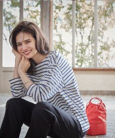 23区 S 【SLOW/一部店舗限定】ギザコットンボーダー ラウンドネックカットソー