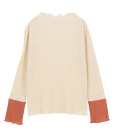 Green Parks プリーツ袖配色プルオーバー