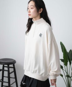 WEGO ハーフジップBIGスウェット