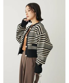 Green Parks ・ＥＬＥＮＣＡＲＥ　ＤＵＥ　パール釦カーディガン