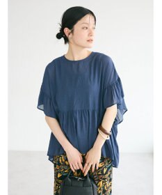 CRAFT STANDARD BOUTIQUE ウ゛ィンテージボイルティアード切替ブラウス