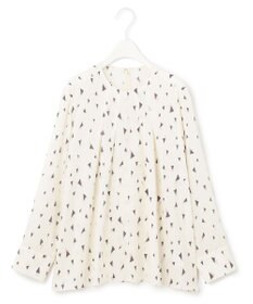 ICB 【UVケア・速乾】Back Satin Amunzen クルーネックブラウス