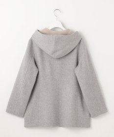 J.PRESS LADIES ウールナイロンリバー フード付き コート