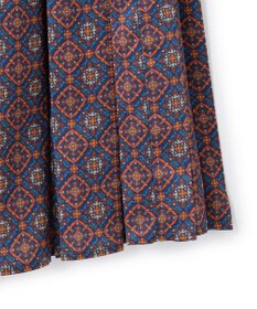 J.PRESS YORK STREET 【WOMEN】オリジナルプリント プリーツスカート