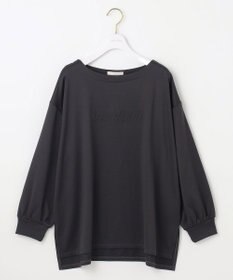 ANY SIS 【洗える】ミニ裏毛エンボスロゴ カットソー