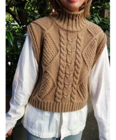 Green Parks ケーブルニットベスト