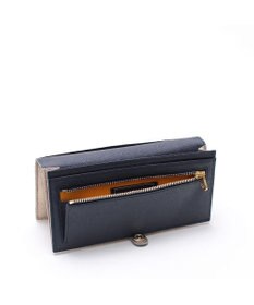 A.D.M.J. 【牛革】イタリアンレザークラックメタルロングウォレット