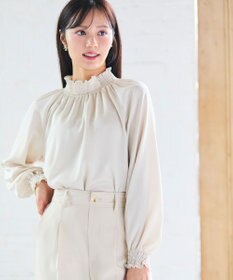 Feroux 【WEB一部店舗限定】スタンドネック ブラウス