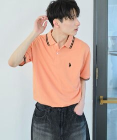 WEGO 【ユニセックス着用ITEM/SMLサイズ展開】別注USPOLOラインポロシャツ